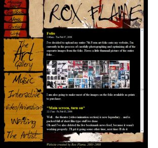 Rox Flame - Wellington New Zealand Artist